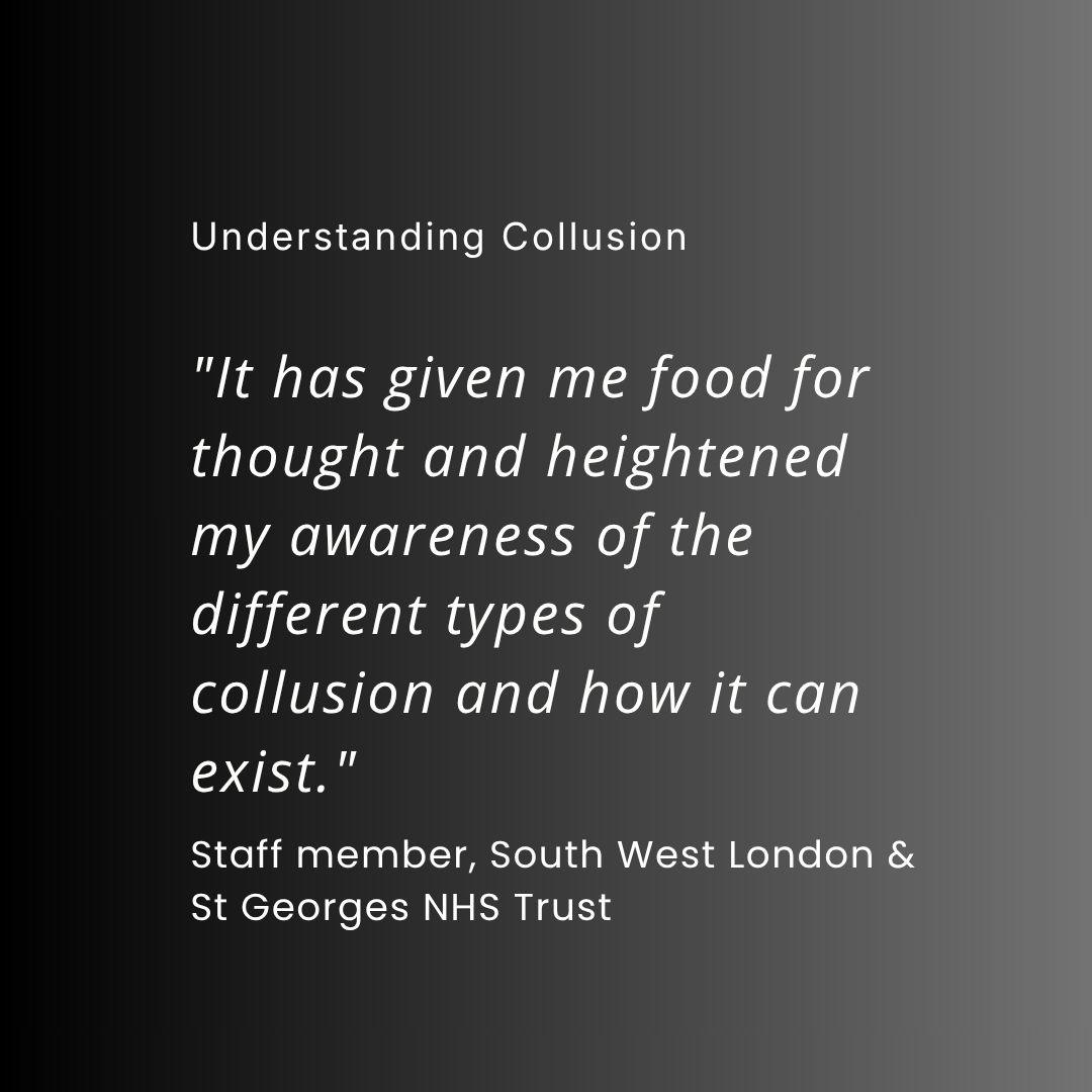 Collusion Testimonial Collusion Testimonial